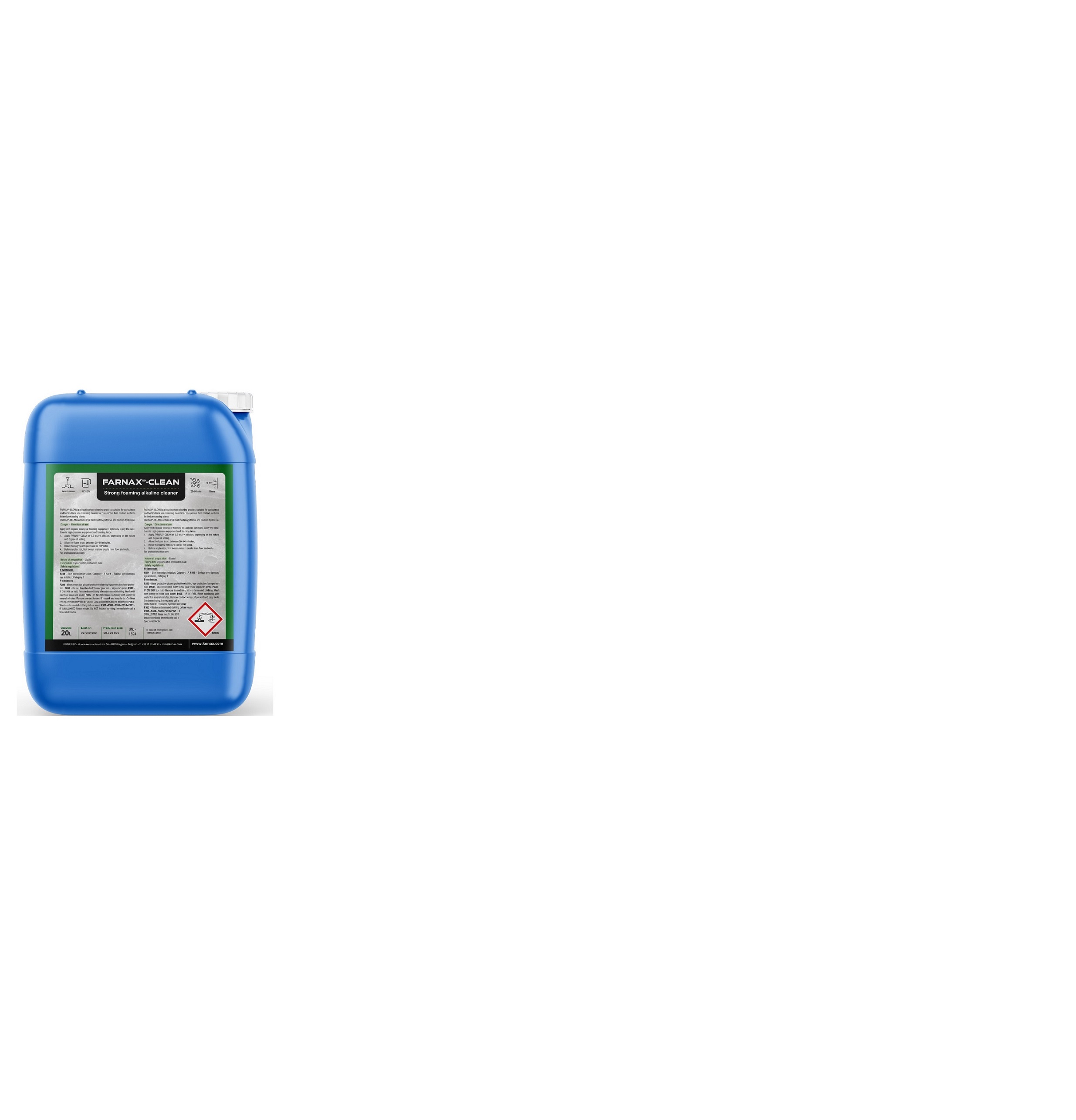 Foam cleaning product for farms and hatcheries